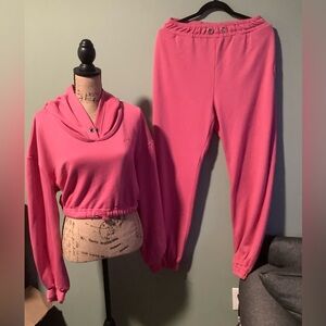 For Love and Lemons Crop 2-Piece Sweatshirt Size M Preowned
